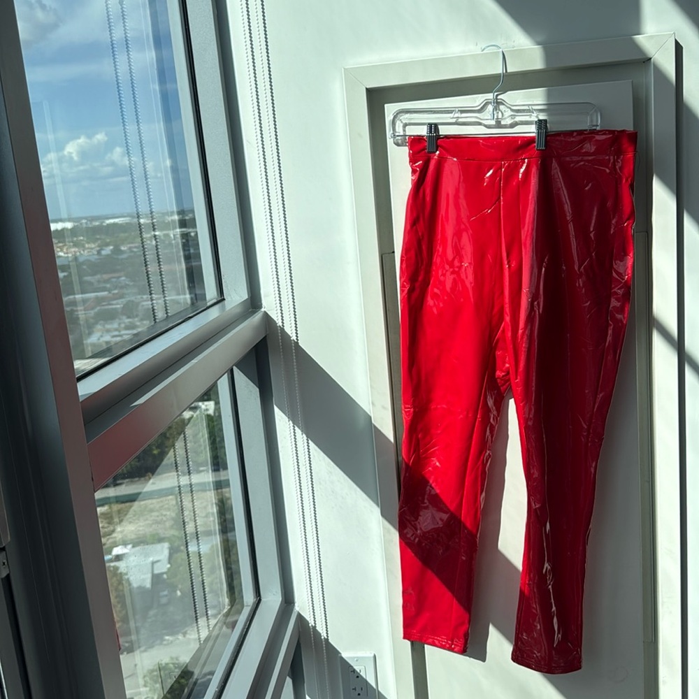 Red Leather Pants